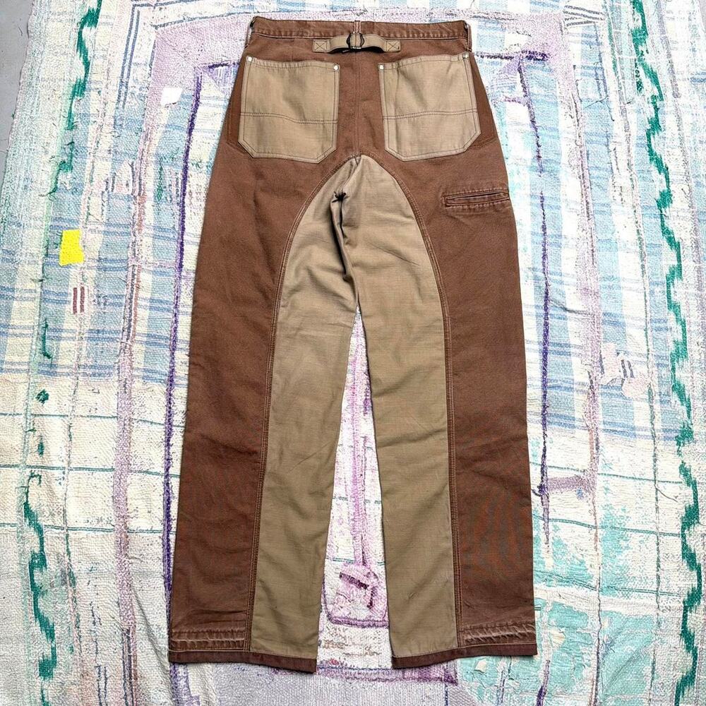 Custom Upcycled buckle cinch back workwear pants 31x32